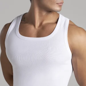 رکابی مردانه اسپرت فیت سفید