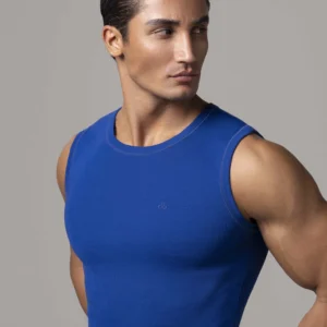 تاپ مردانه اسپرت فیت آبی