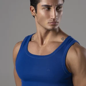 رکابی مردانه اسپورت آبی کاربنی